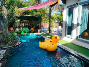Modern house pool villa